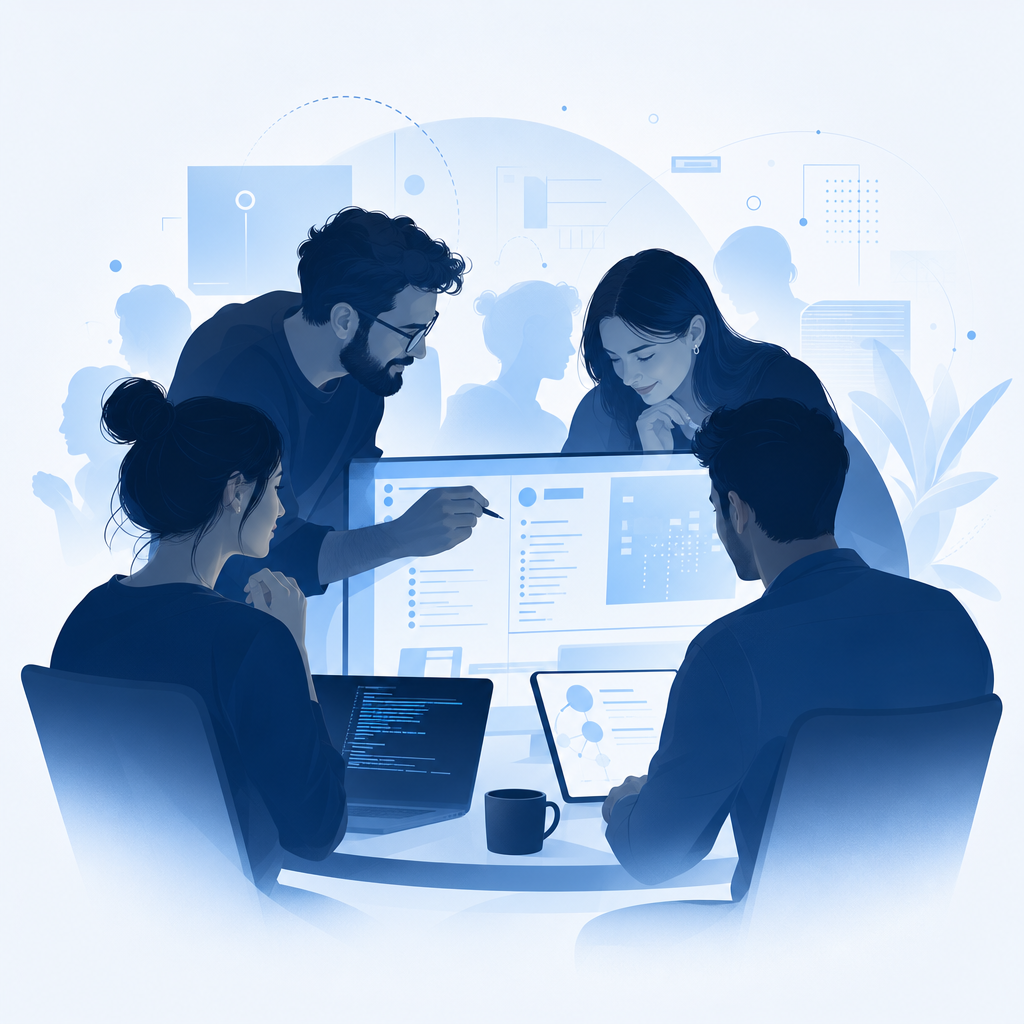 Dedicated senior engineering team collaboration